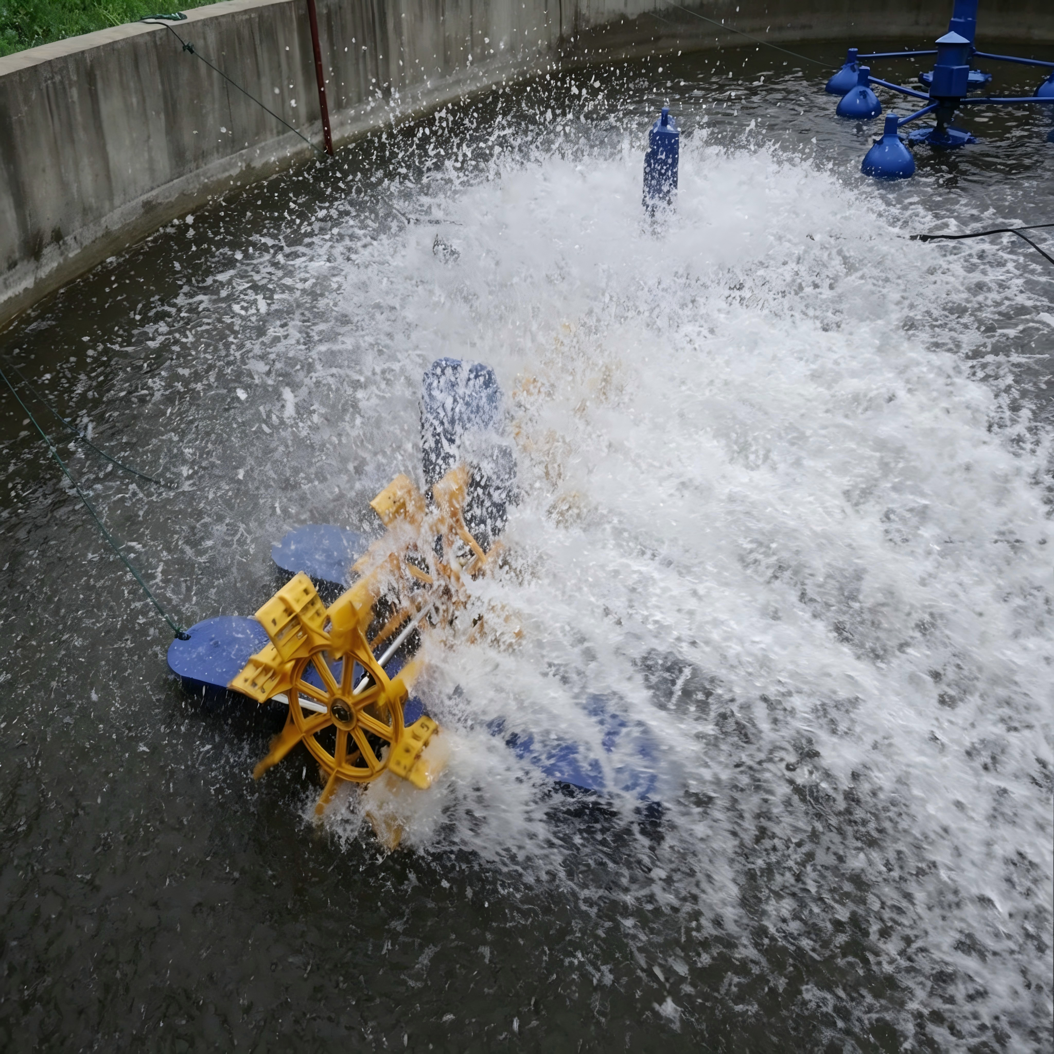 High Speed 3HP 6 PCS Paddle Wheel Aerator