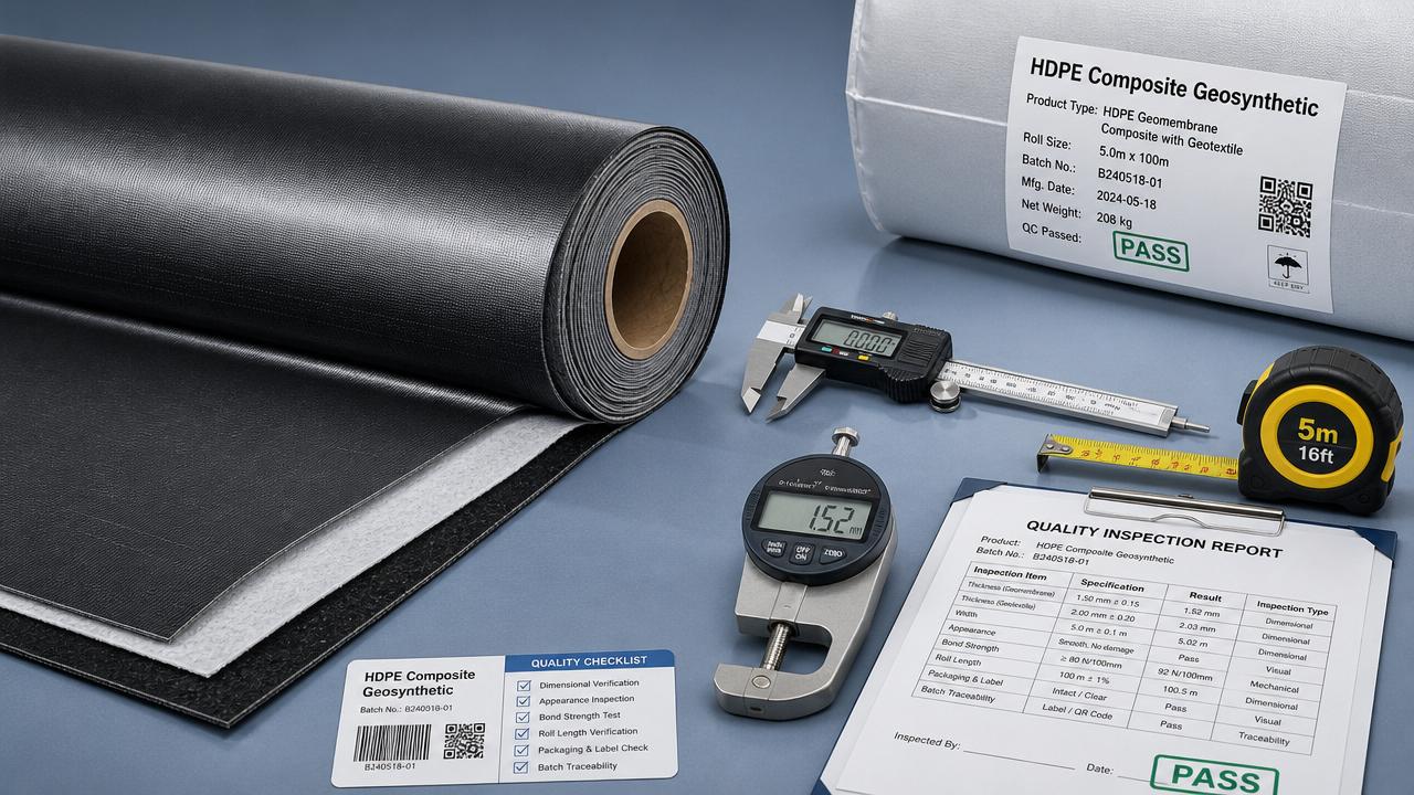 HDPE Composite Quality Checks Before Acceptance
