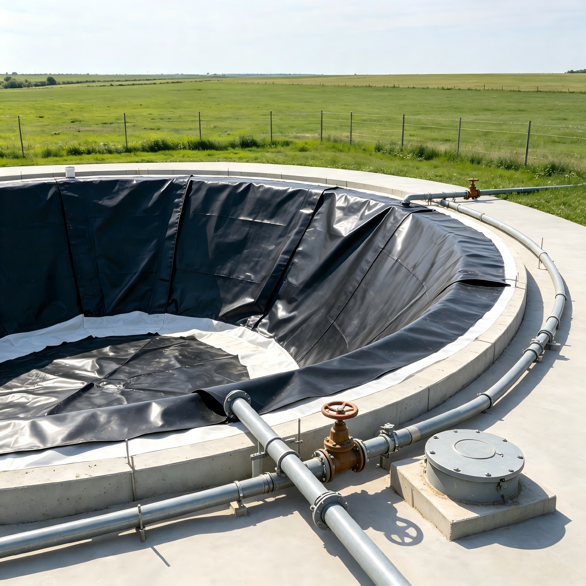 Biogas Digester Plant Storage Bag Tank Collection Covers Waterproofing Lining Mining Water Plant Membrane with Direct Biogas Digester Plant Storage Bag Tank Collection Covers Waterproofing Lining Mining Water Plant Membrane with Direct