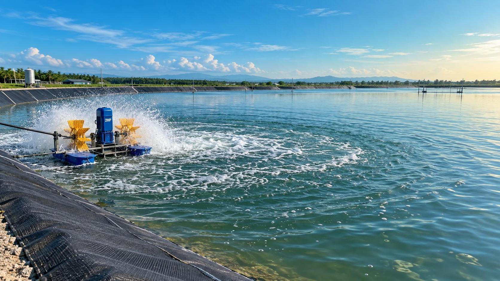 Is a 2HP Fish Shrimp FarmingPaddle Wheel Aerator enough?