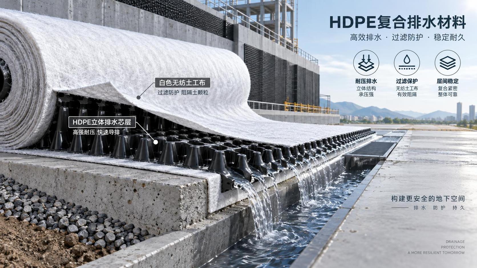 What to verify before buying HDPE Composite drainage materials