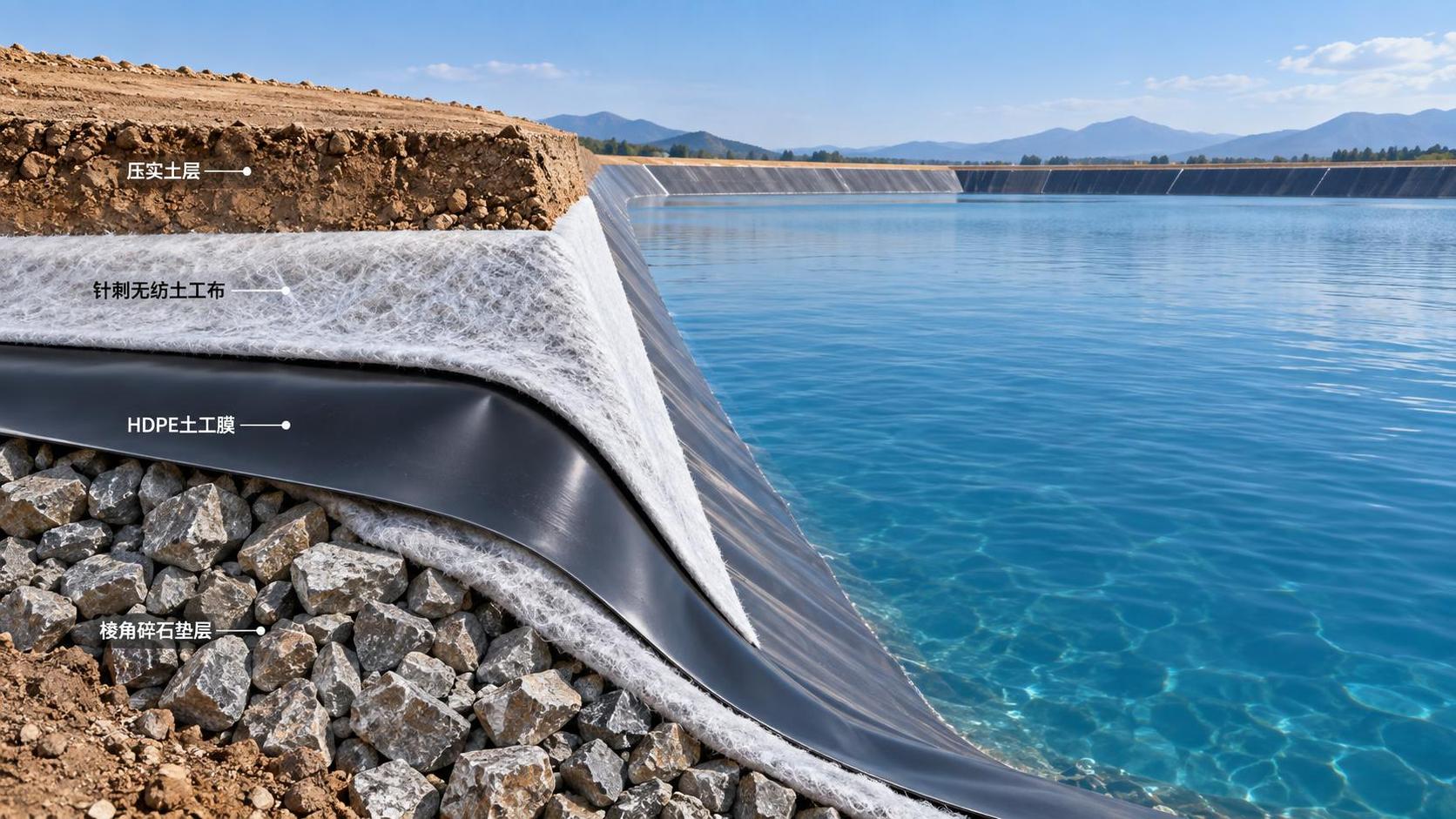 How nonwoven geotextile protects liners from puncture damage