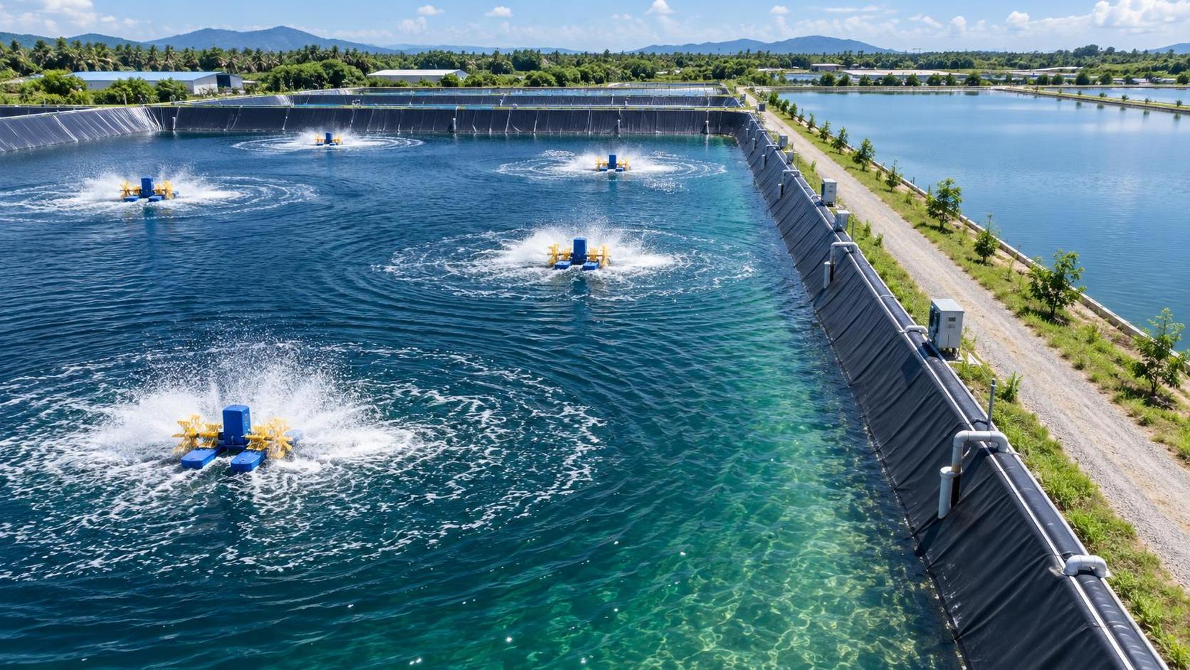 Why fish pond aerators lose efficiency in hot weather
