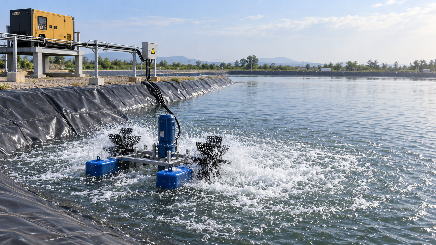 Choosing backup power for a fish farming aerator during outages