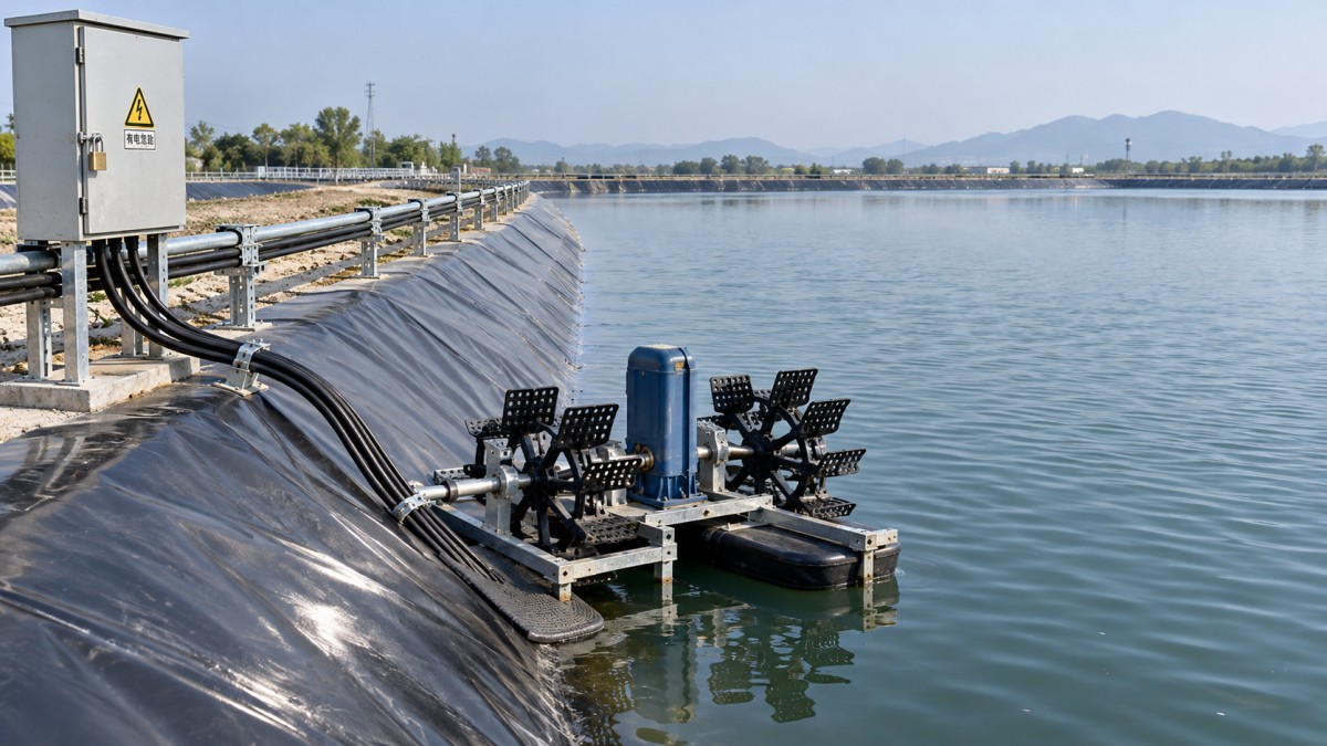 How to check electrical safety before starting an aquaculture aerator
