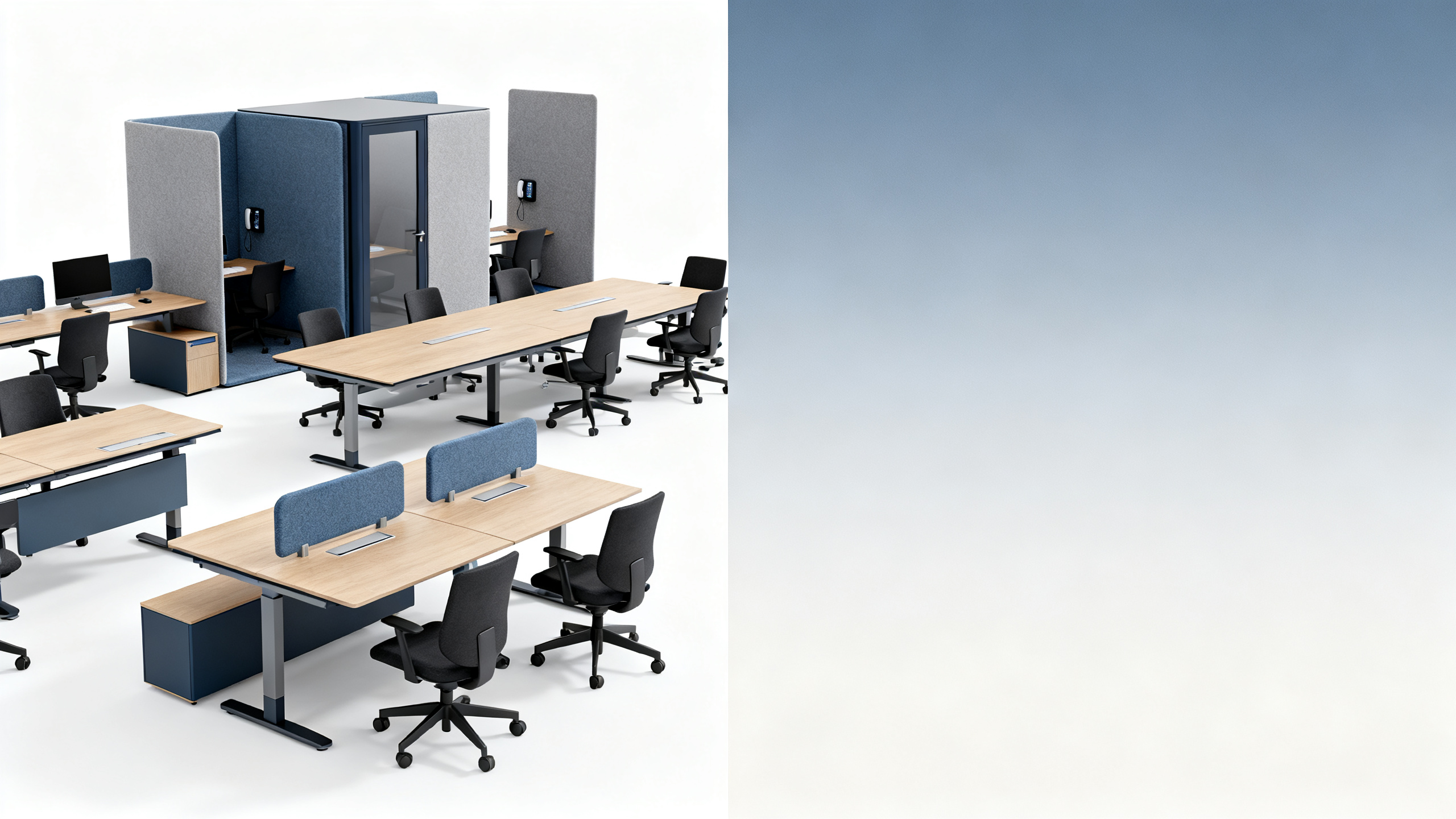 Hybrid work office layout ideas for uneven attendance days