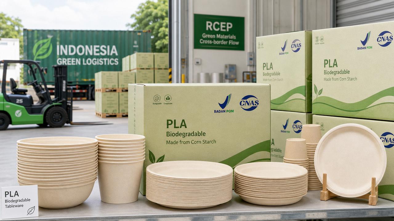RCEP Biodegradable Materials Mutual Recognition Expanded: Chinese PLA Tableware Granted Indonesia Exemption