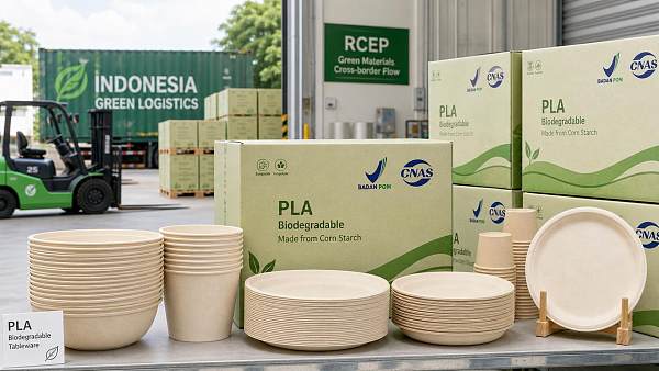 RCEP Biodegradable Materials Mutual Recognition Expanded: Chinese PLA Tableware Granted Indonesia Exemption