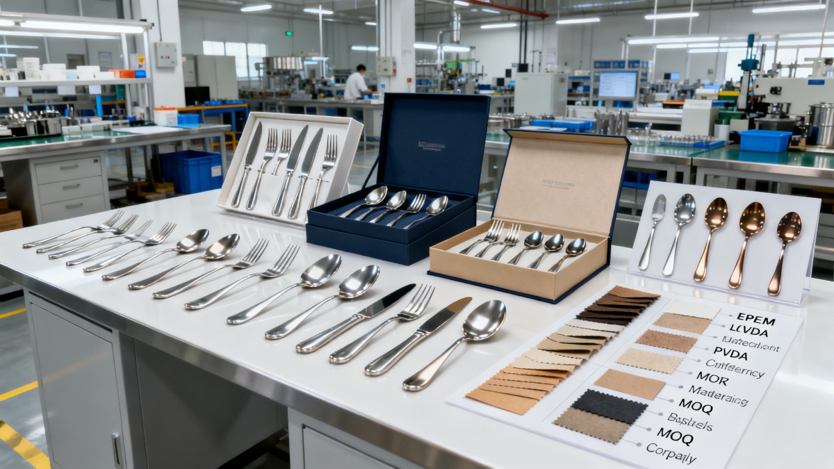 Custom Cutlery Set OEM: Key Cost and MOQ Factors