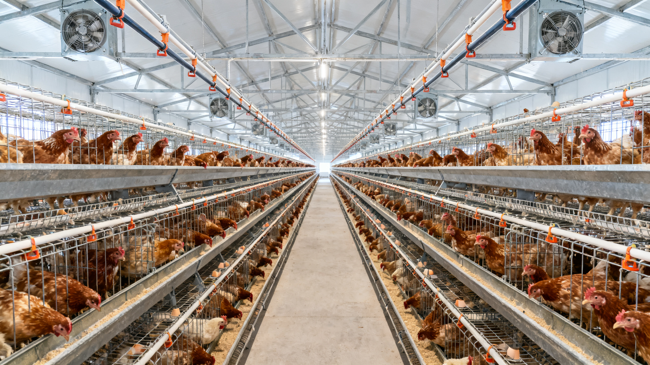 30000+ Broilers Manual Harvest H Type Battery Cage Setup Guide