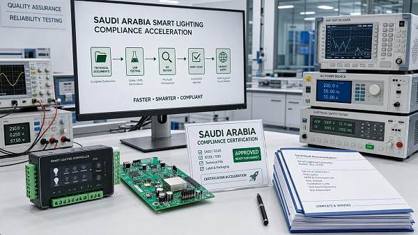 SASO AI Review Cuts Smart Lighting Certification Time