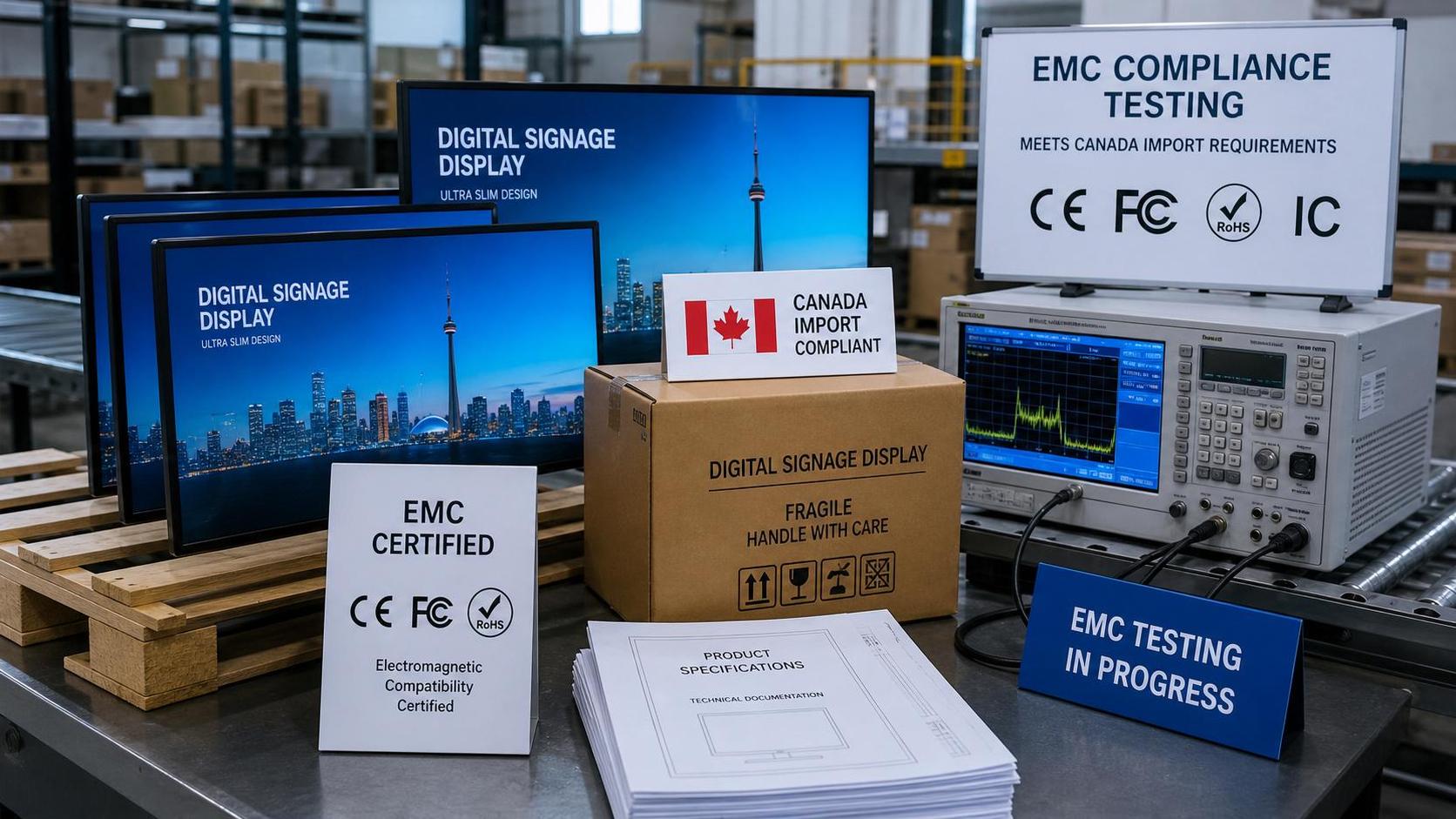 Canada Requires ISED-EMC 2026 Certification for Digital Signage