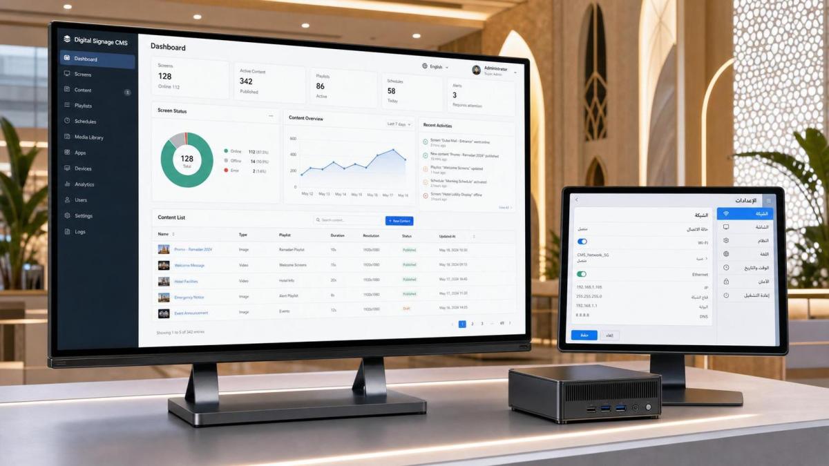 Saudi Rule Requires Arabic OS in Digital Signage Saudi Rule Requires Arabic OS in Digital Signage