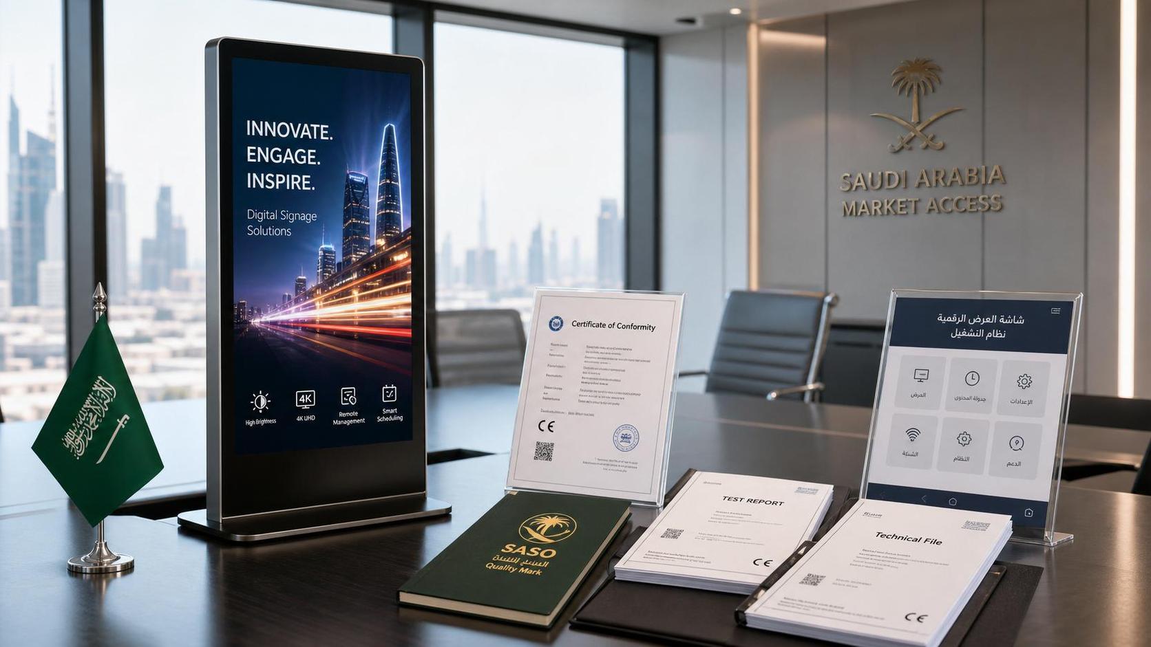 SABER Update Adds Arabic UI Proof for Digital Signage