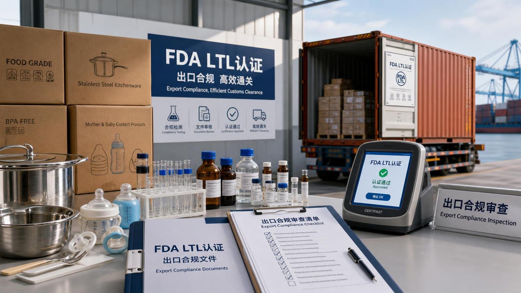 FDA Mandates LTL Certification for Food-Contact Exports