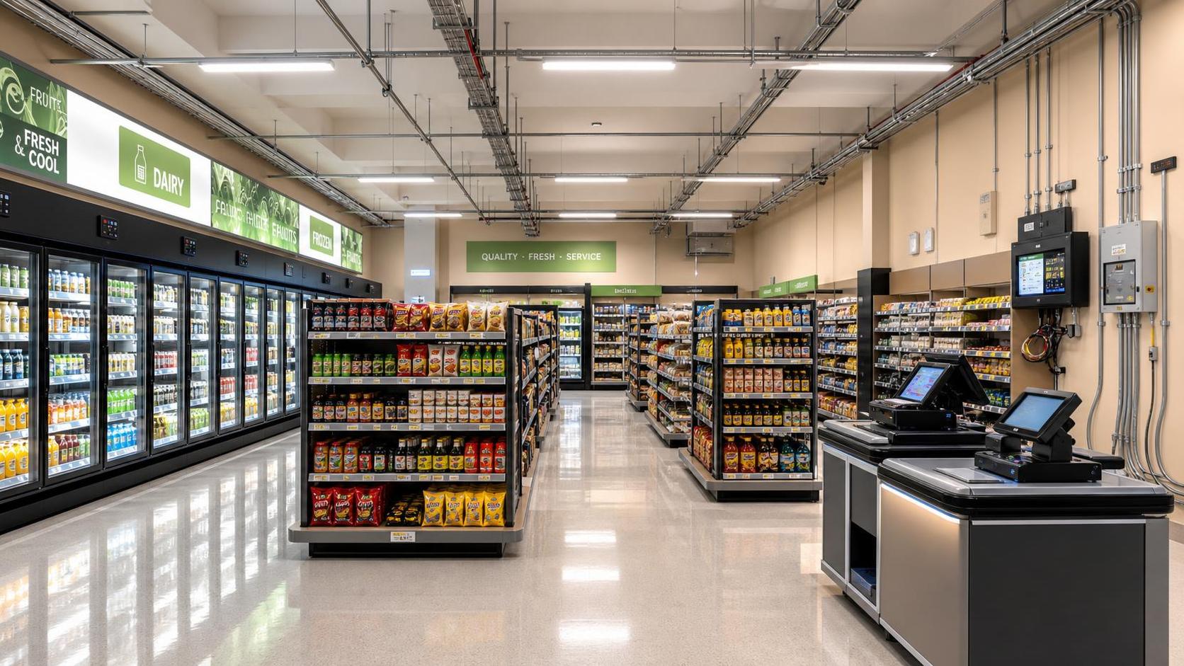 Supermarket Fixture Installation: Planning Layouts, Wiring, and Handover