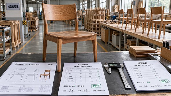 What records are needed for an ISO 9001 furniture factory audit?