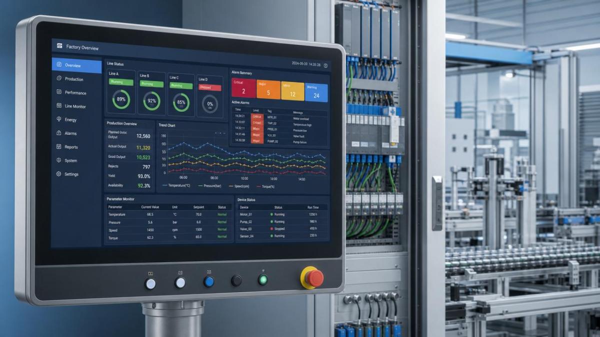 HMI display resolution standards that affect operator error rates