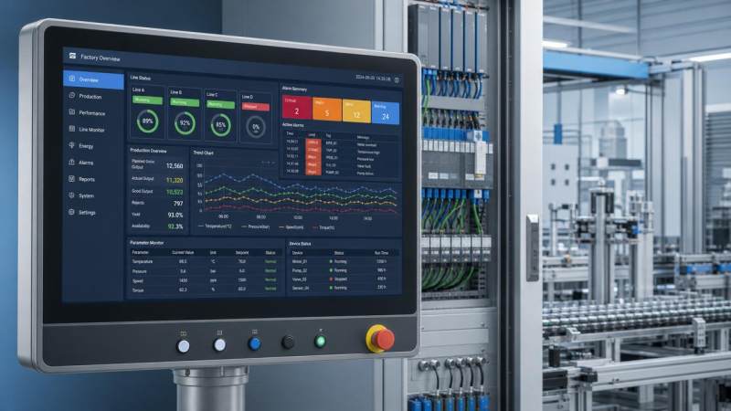 HMI display resolution standards that affect operator error rates