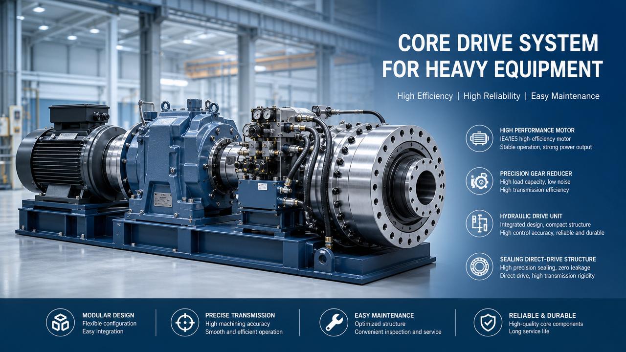 What drive systems reduce downtime in heavy equipment?