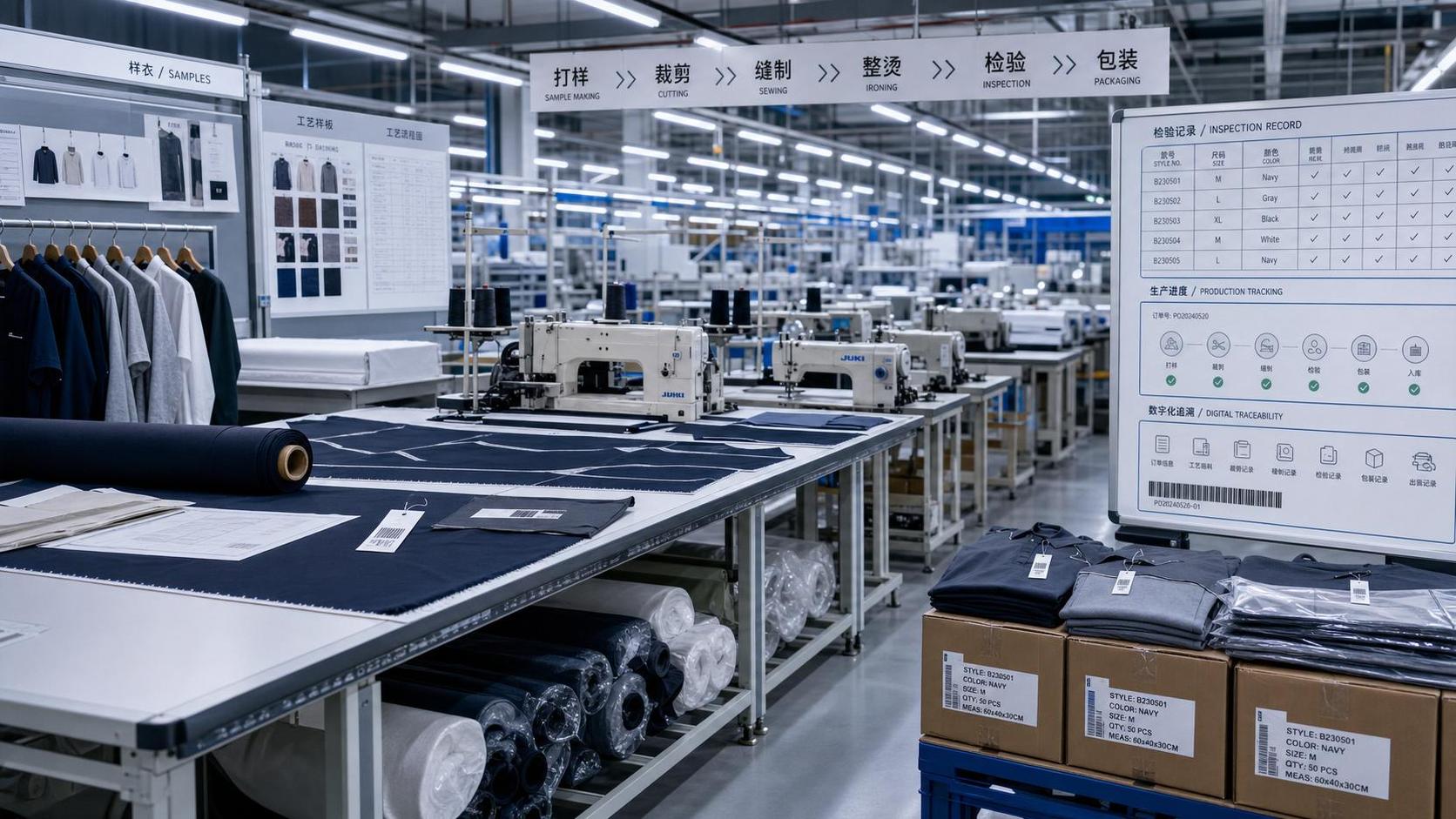 Apparel Manufacturing Workflow Explained: From Sampling to Bulk Production