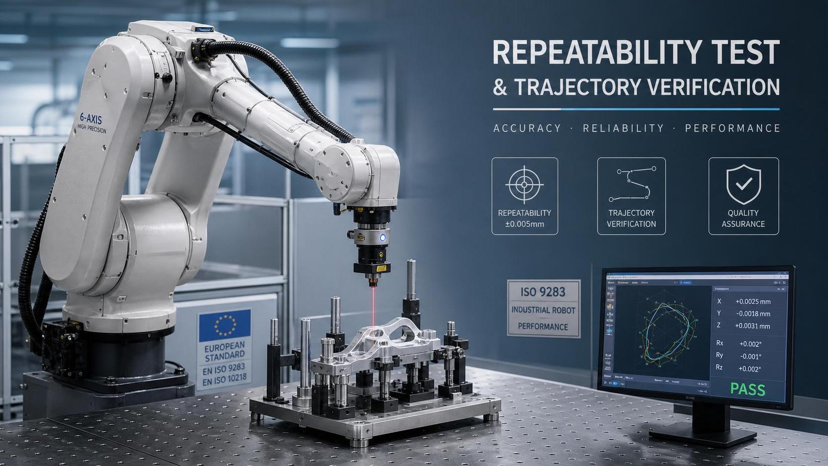 How to Compare Robot Repeatability Benchmarks in Europe for 6-Axis Arms