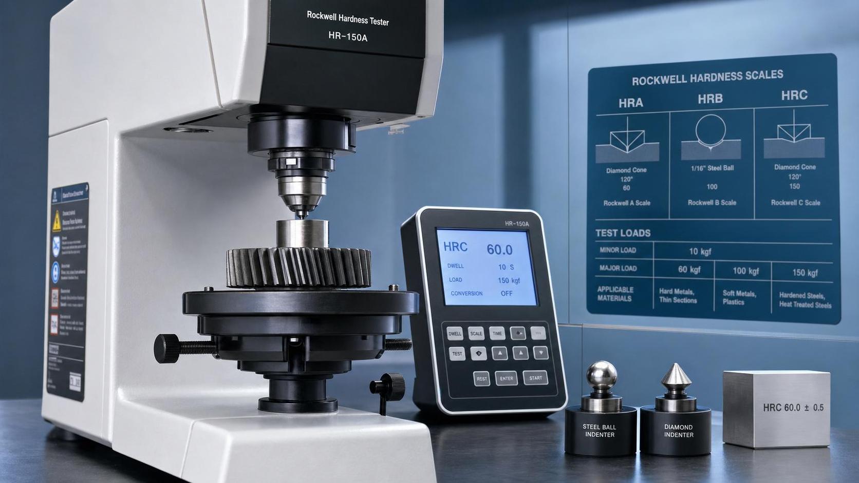 Rockwell Metal Hardness Testing Explained: Scale Selection, Test Loads, and Common Errors