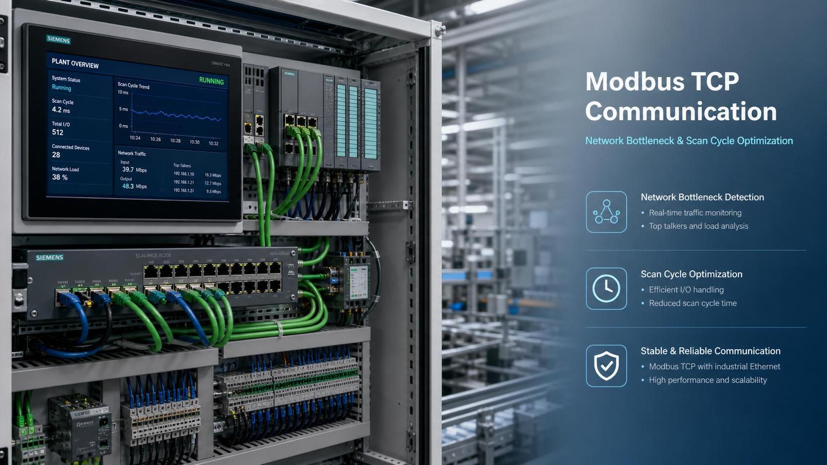 How to Reduce Modbus TCP Latency: Network Bottlenecks, Scan Time, and PLC Settings