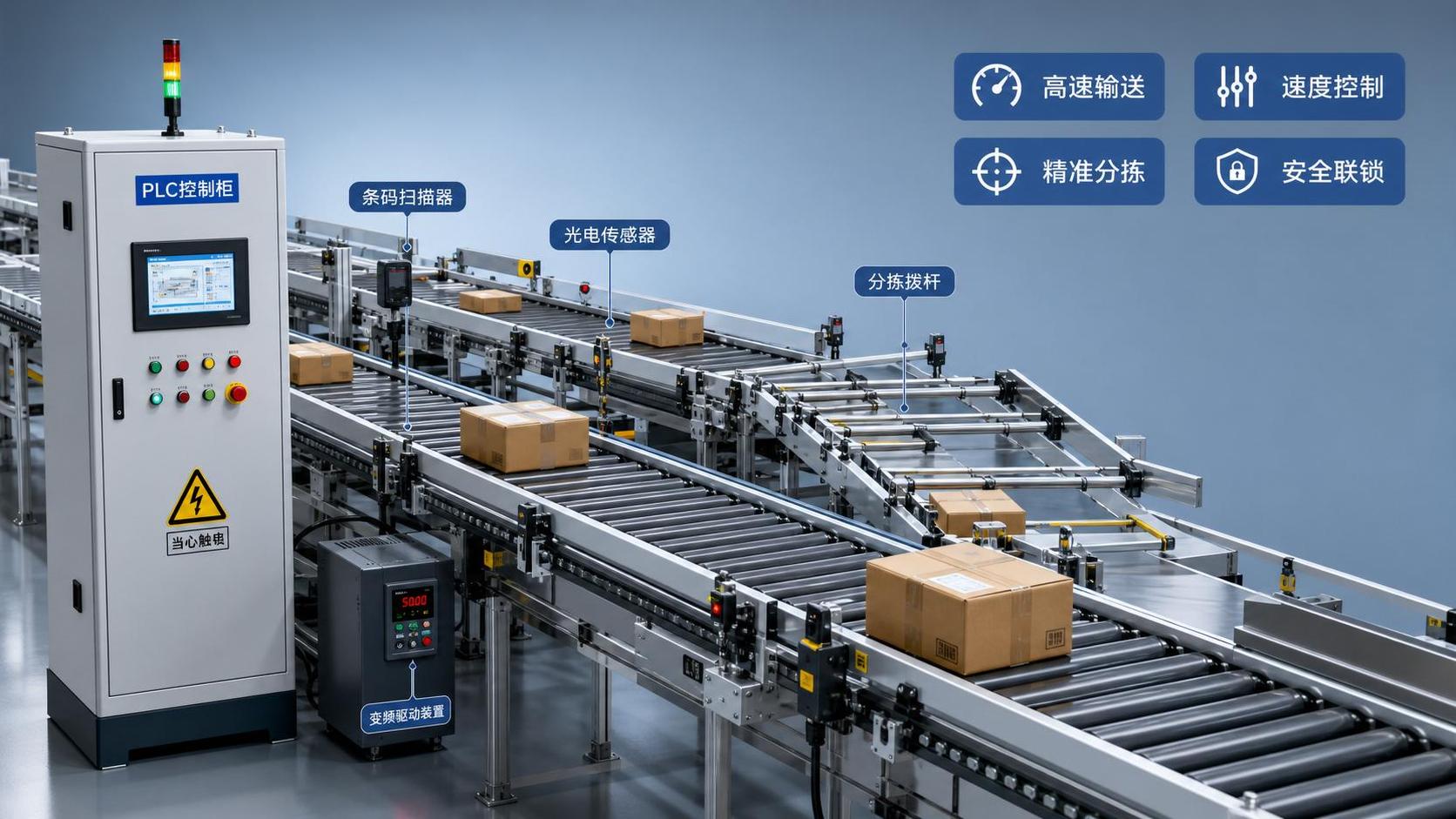 How Programmable Logic Controllers for Conveyors Improve Sorting, Speed Control, and Safety