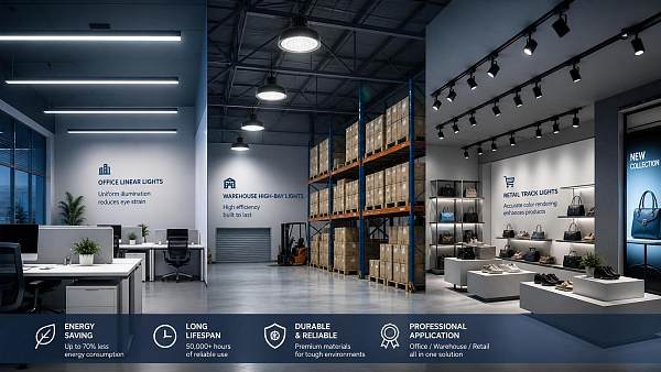 How to Choose Energy-Efficient Lighting for Offices, Warehouses, and Retail Spaces