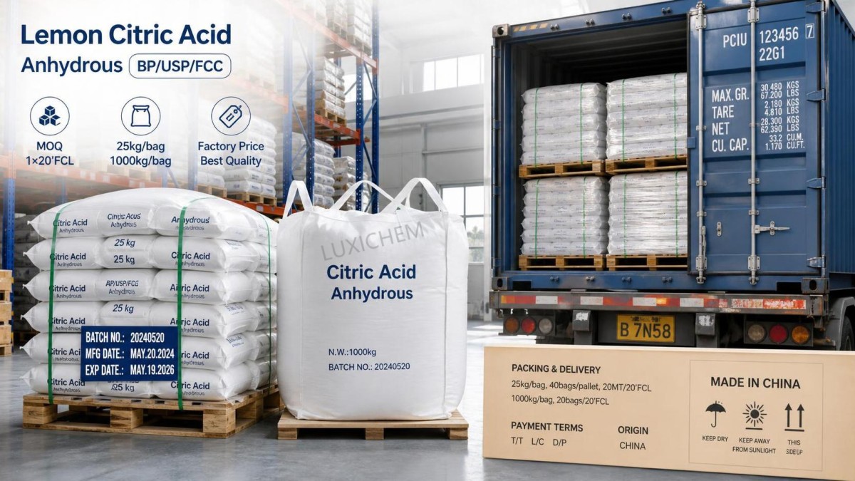 Citric Acid Wholesale Buying Guide: MOQ, Packaging Options, and Price Drivers