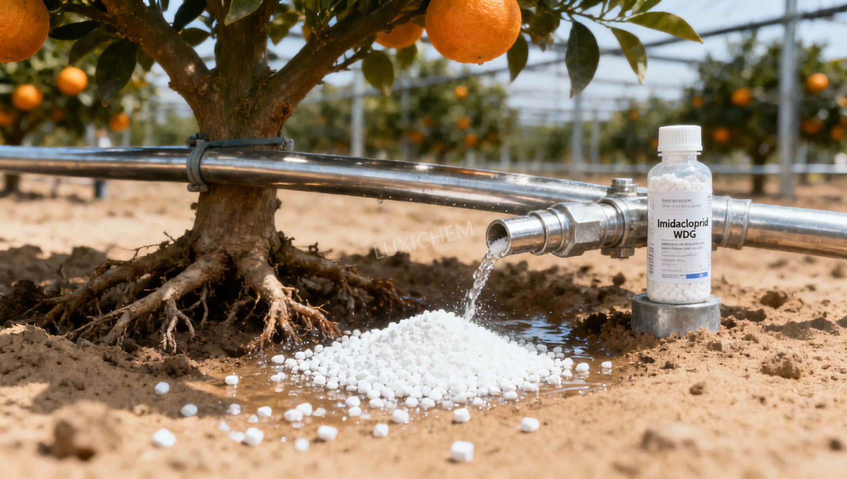 Systemic insecticides uptake efficiency in root-zone vs. foliar application for citrus Systemic insecticides uptake efficiency in root-zone vs. foliar application for citrus