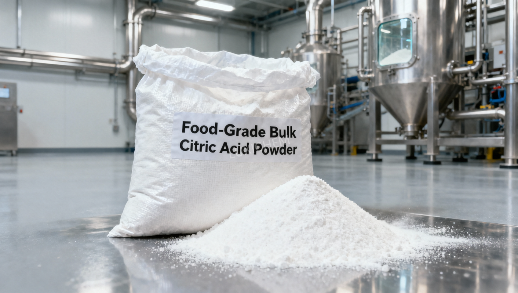 Acide citrique en poudre en vrac : comment la teneur en humidité, la fluidité et la répartition granulométrique influencent la précision du dosage dans la production de boissons