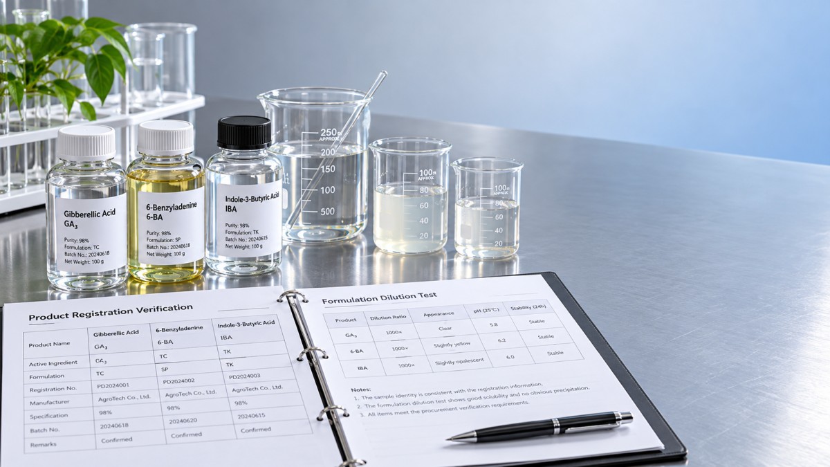 Pflanzenwachstumsregulatoren kaufen: Zulassungs- und Formulierungsprüfung Pflanzenwachstumsregulatoren kaufen: Zulassungs- und Formulierungsprüfung