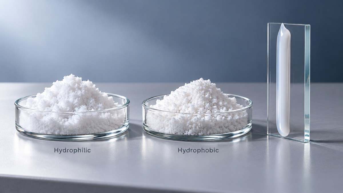 Hydrophilic vs. Hydrophobic Fumed Silica for Silicone Sealants