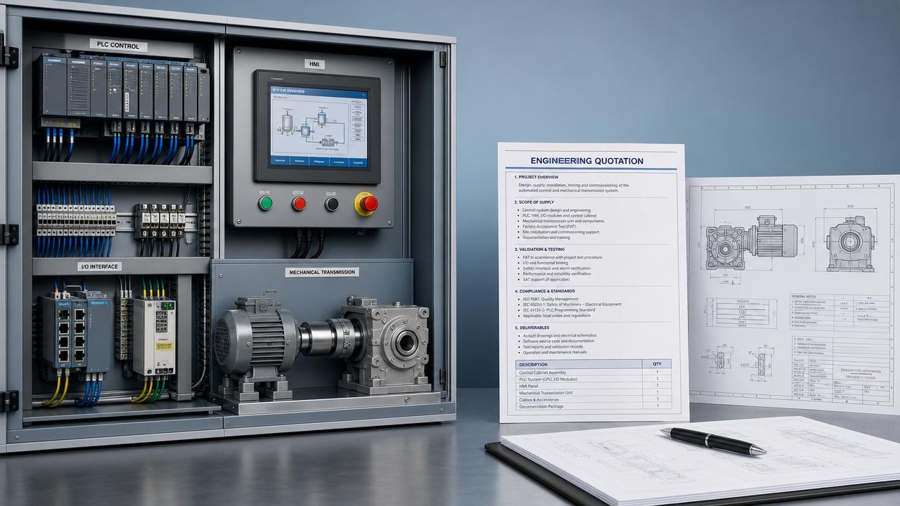 A clear automation engineering quotation avoids costly rework