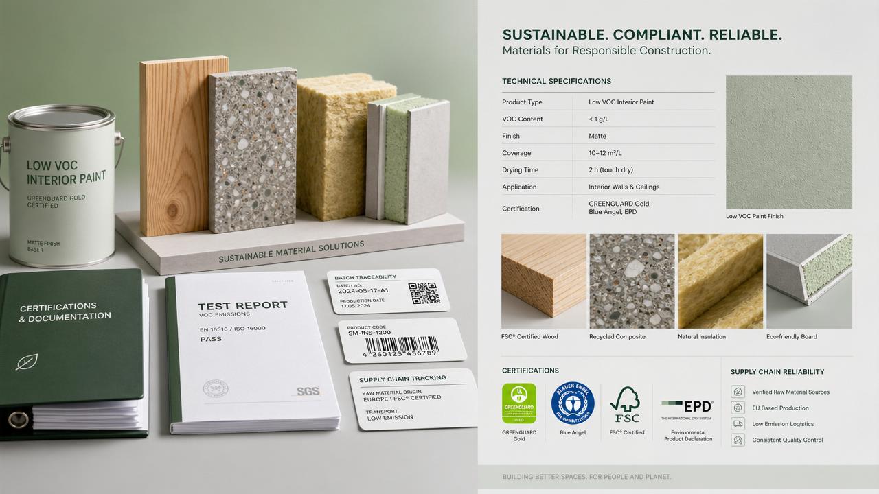 How to Choose an Eco-Friendly Building Materials Supplier in Germany for B2B Projects