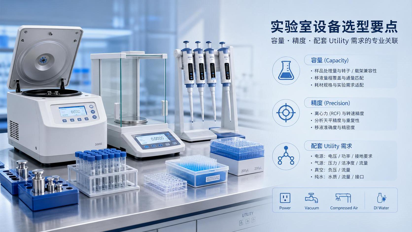 Laboratory Equipment Specification Guide: How to Read Capacity, Accuracy, and Utility Needs