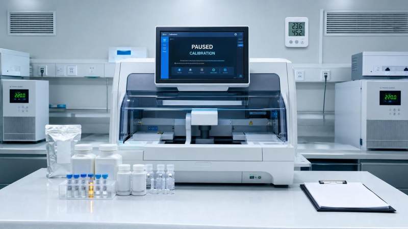 How Should Diagnostic Departments Handle Calibration Failures?