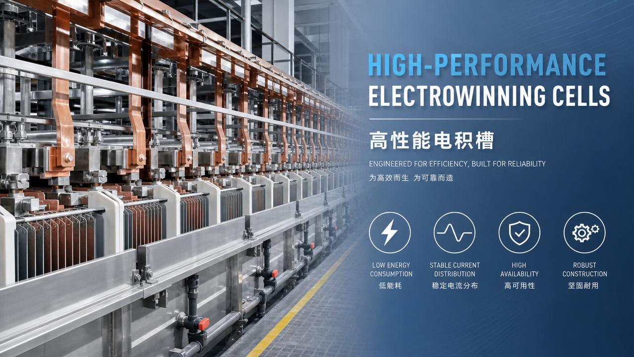 Electrowinning Cells OEM Options for Lower Power Use and Better Uptime