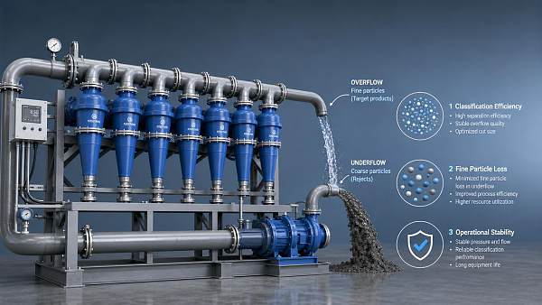 Hydrocyclone Separation Efficiency: When Fine Losses Signal Trouble Hydrocyclone Separation Efficiency: When Fine Losses Signal Trouble
