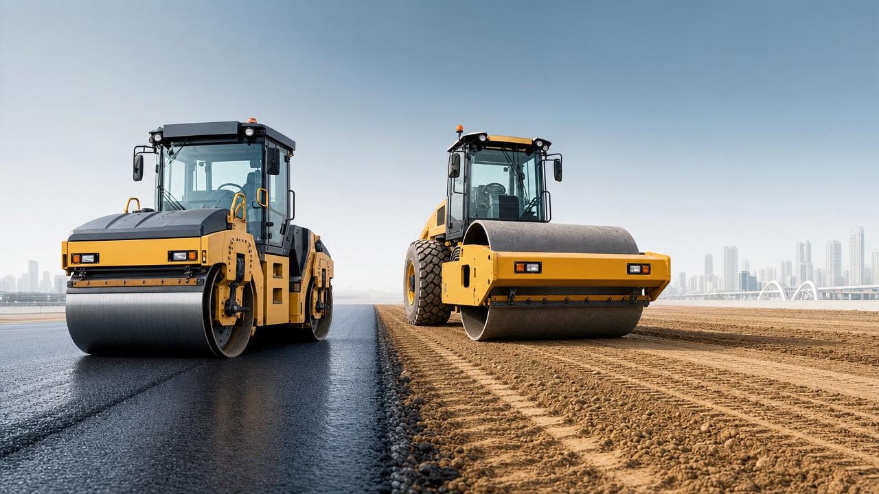 Road Roller Compaction Efficiency in Asphalt vs Soil Work