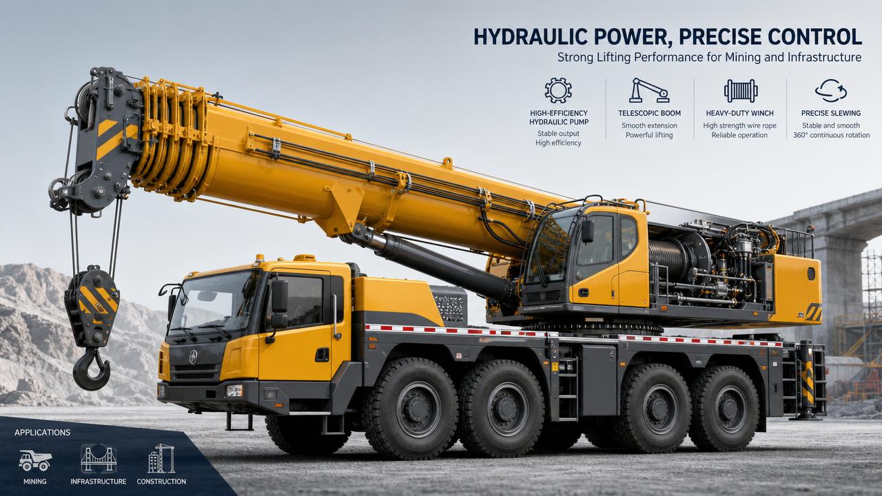 Hydraulic Pump Flow Rate Metrics That Matter in Mobile Crane Selection
