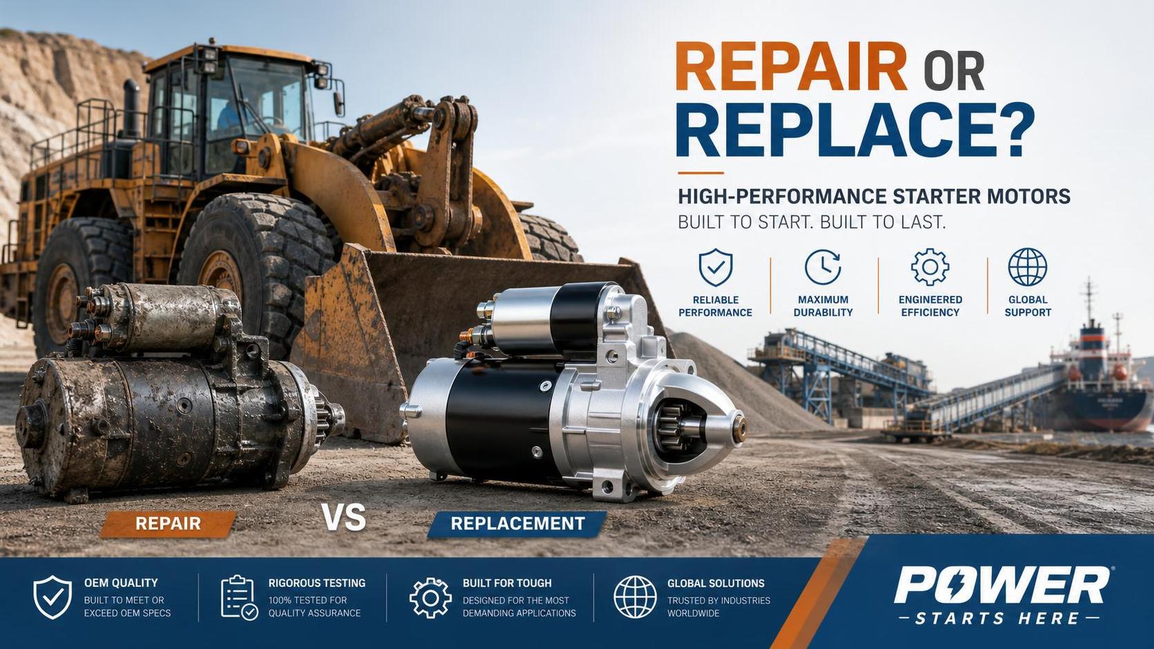Starter Motors: When Repair Costs More Than Replacement