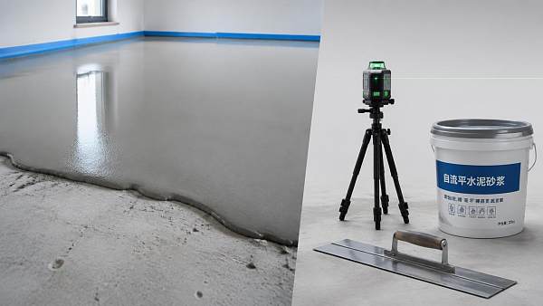 When is self leveling concrete compound suitable for uneven floors?