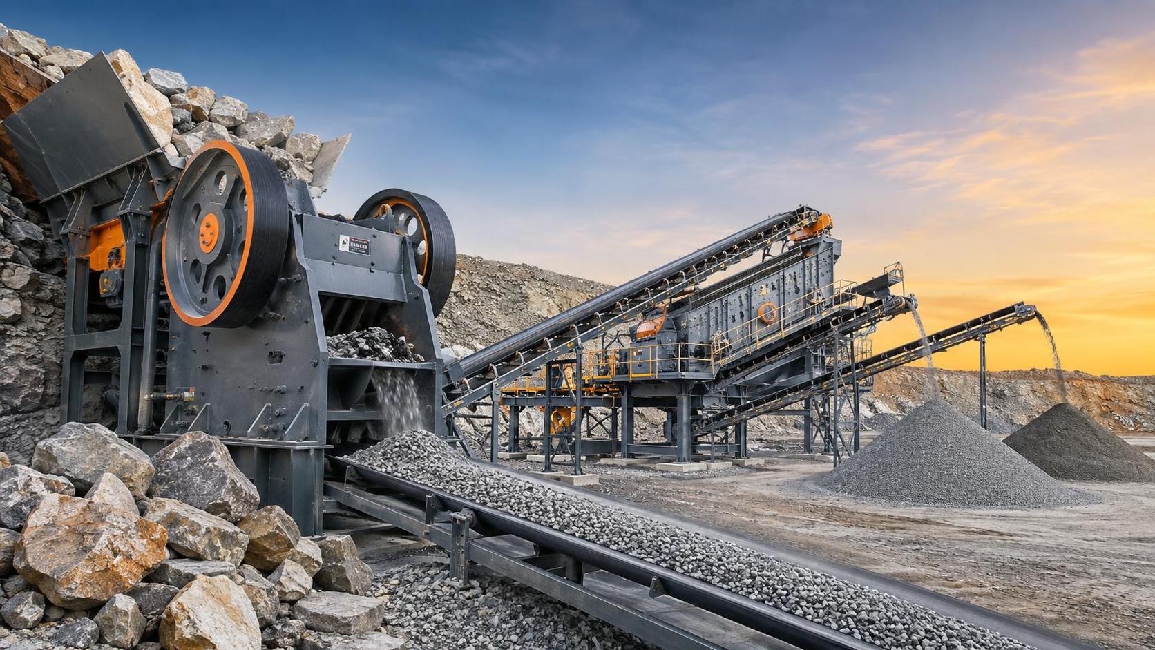 How do crushing ratio calculation methods determine reduction ratio?