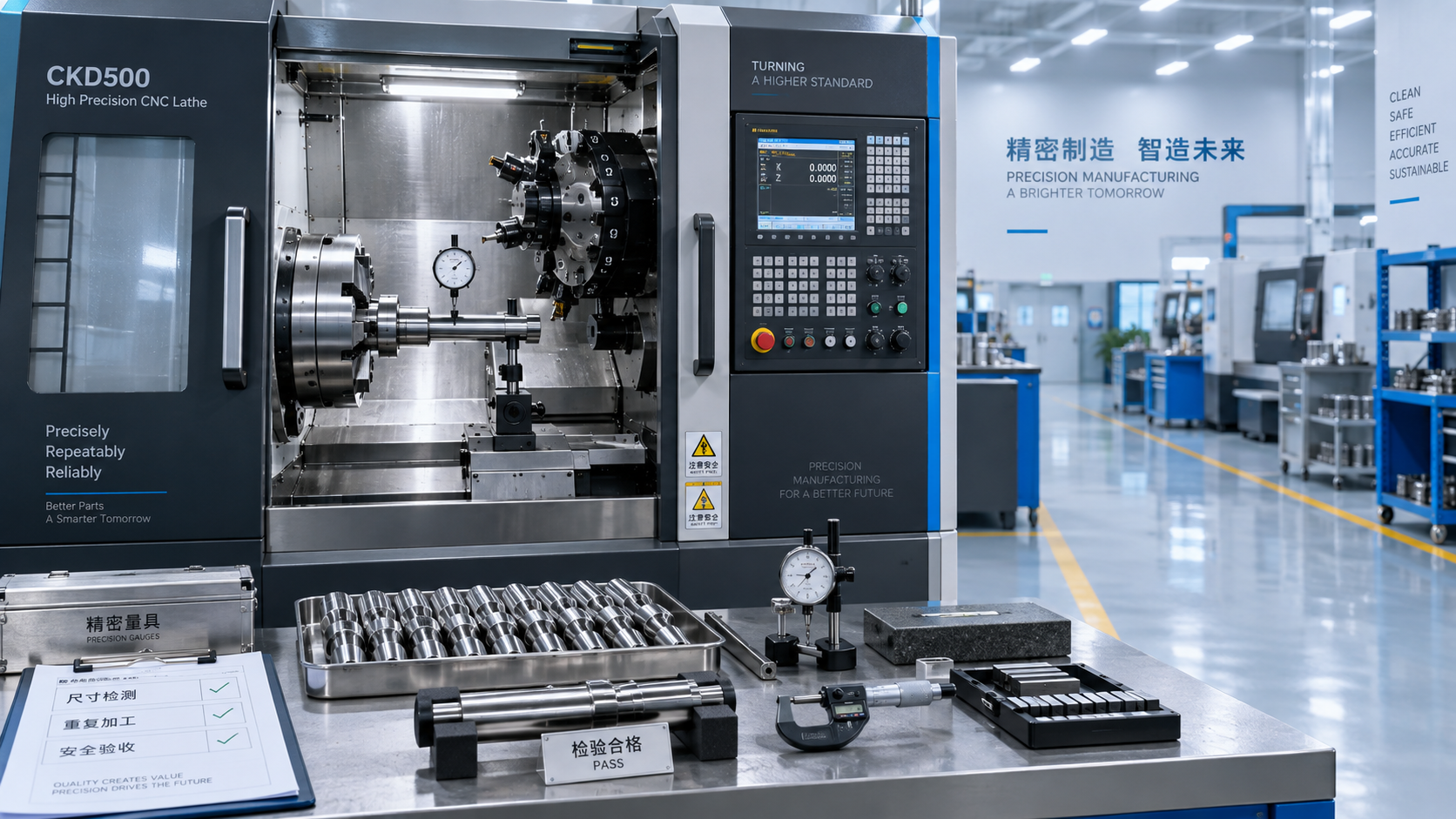 What belongs in a Slant Bed CNC Lathe supplier acceptance test?