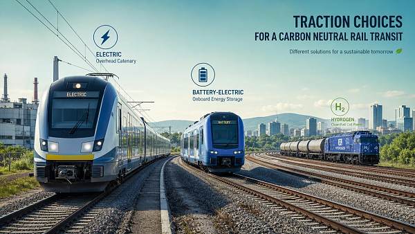 How rail carbon neutrality targets reshape traction choices
