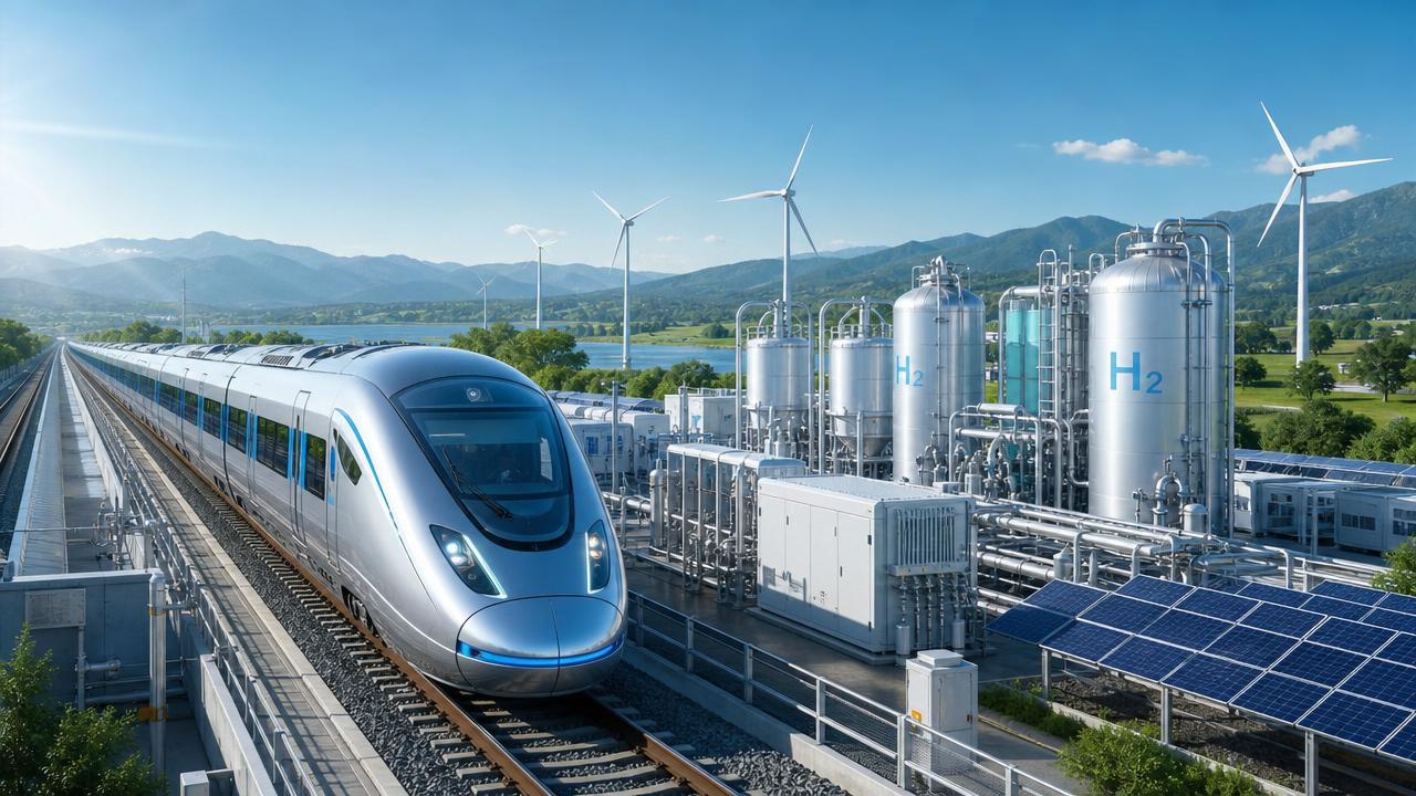 Impact of Hydrogen on Rail Power: Grid Demand, Storage, and Traction Use