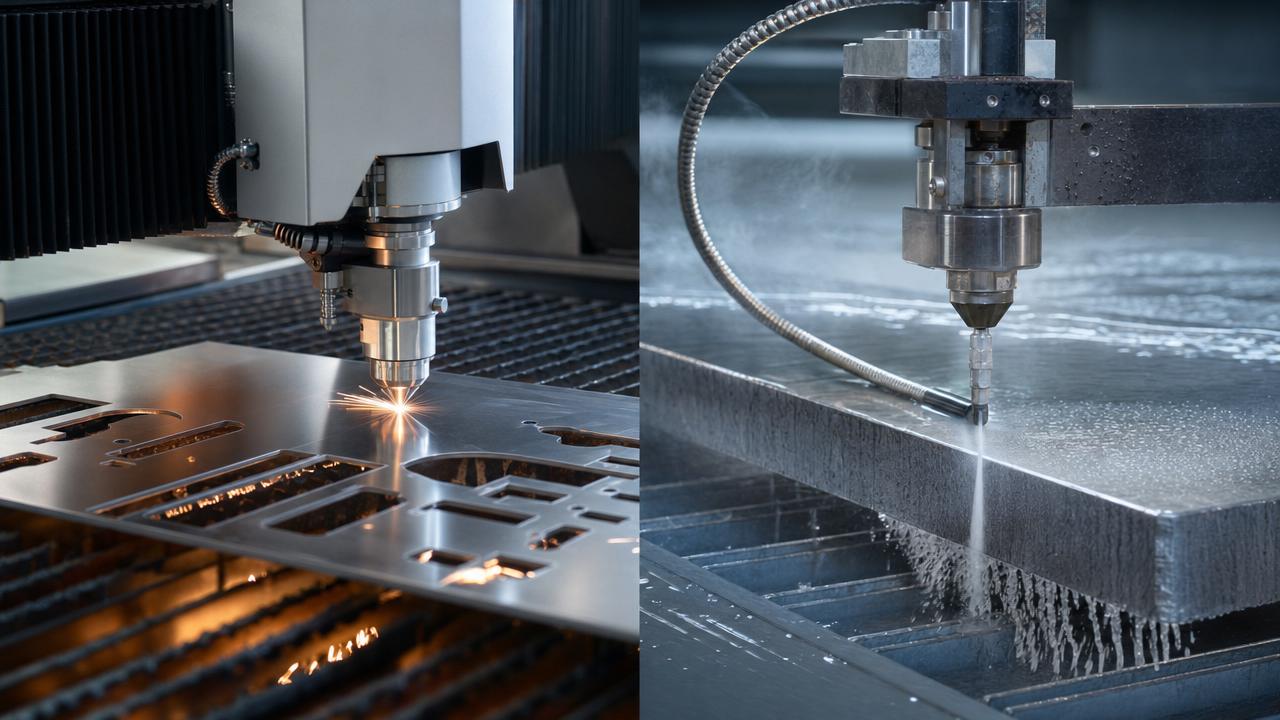 Laser Cutting vs Waterjet Cutting: How to Choose Based on Material, Edge Quality, and Cost